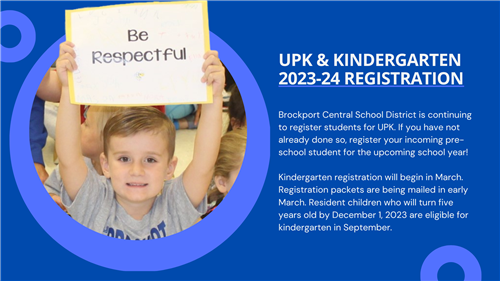UPK/Kindergarten registration information